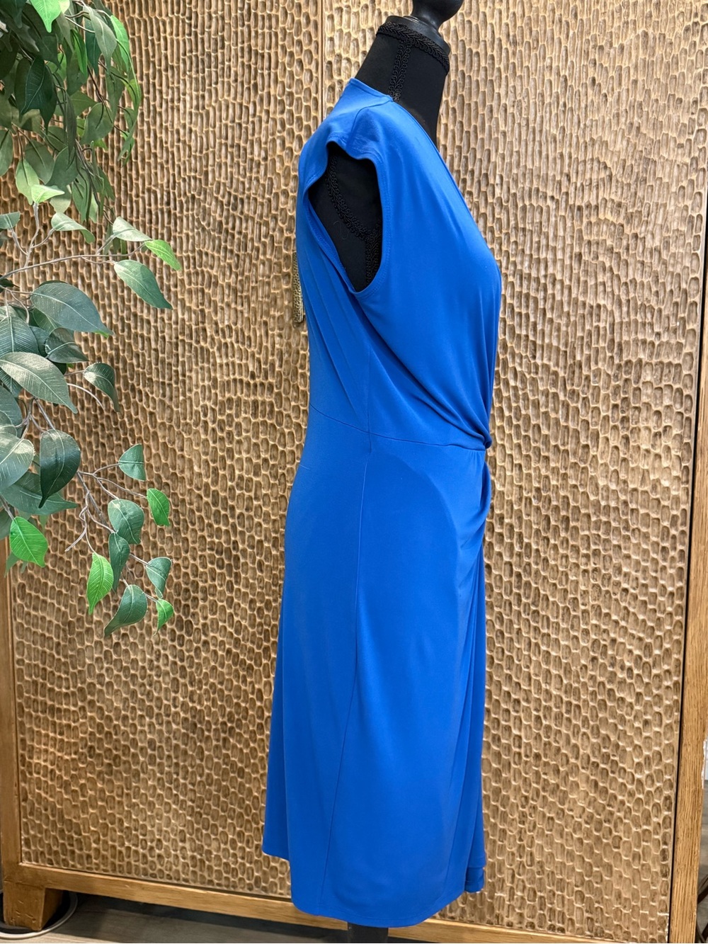 Michael Kors Dress Midi Royal Blue Draped Women Med WORN ONCE - Picture 5 of 9
